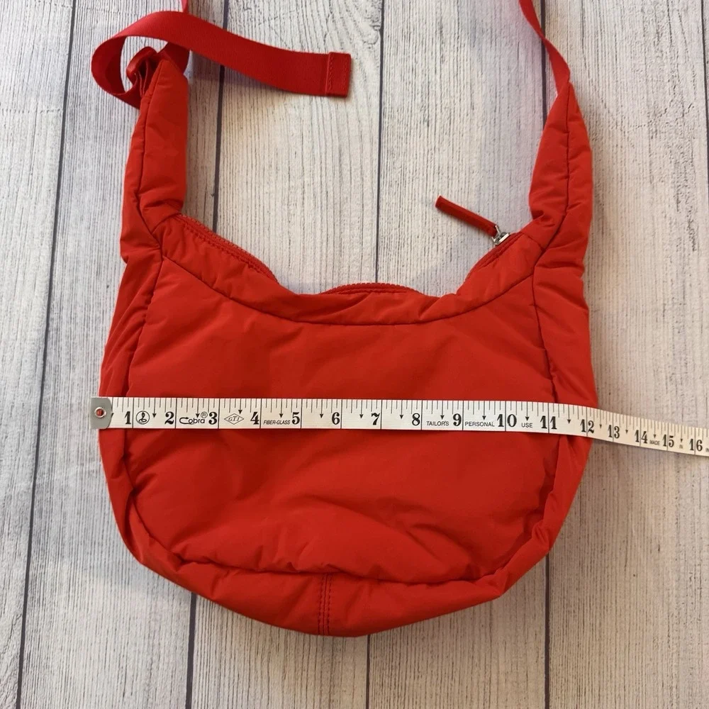 Athleta All About Small Crossbody Hobo Bag New With Tags Color Cardinal)